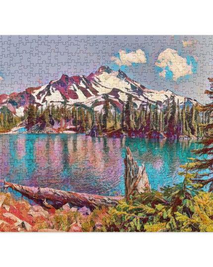 Mount Jefferson - Digital Art - Jigsaw puzzle