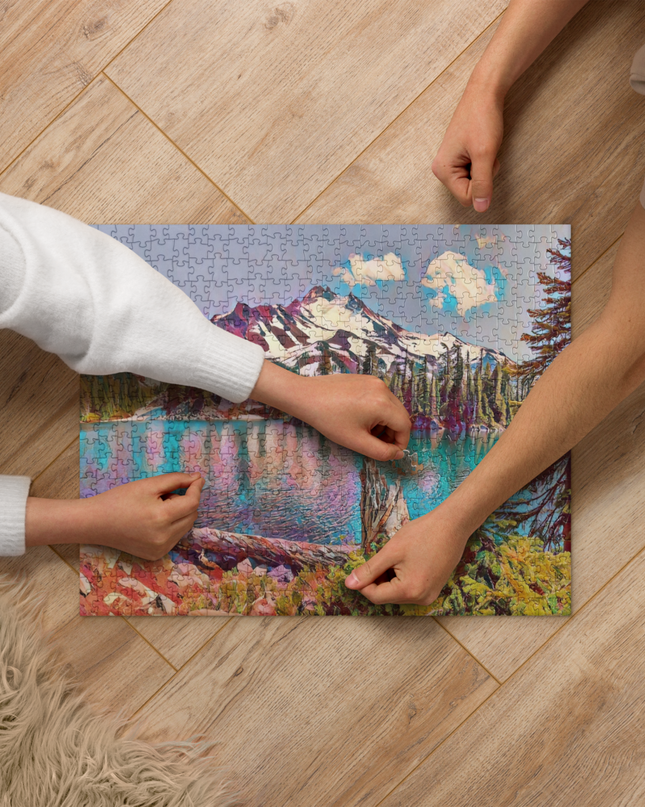 Mount Jefferson - Digital Art - Jigsaw puzzle