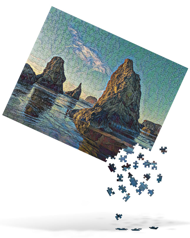 Bandon Oregon - Digital Art - Jigsaw puzzle
