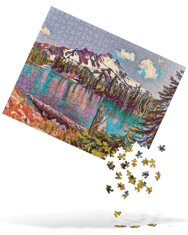 Mount Jefferson - Digital Art - Jigsaw puzzle