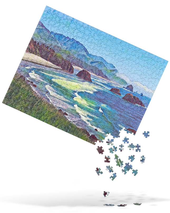Ecola State Park - Digital Art - Jigsaw puzzle