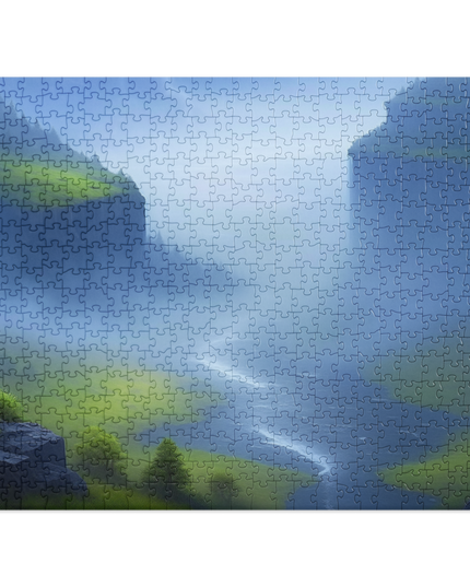 Foggy River - Digital Art - Jigsaw puzzle