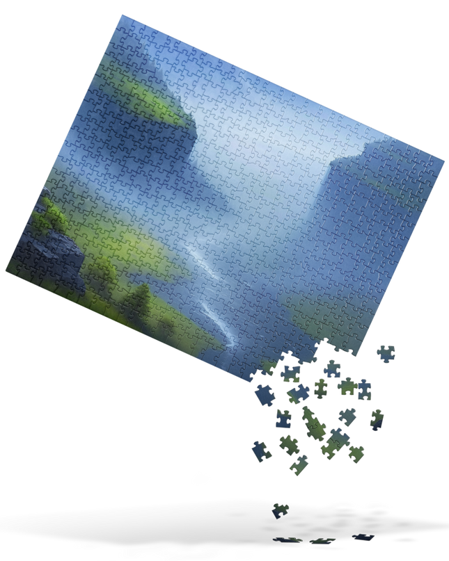 Foggy River - Digital Art - Jigsaw puzzle
