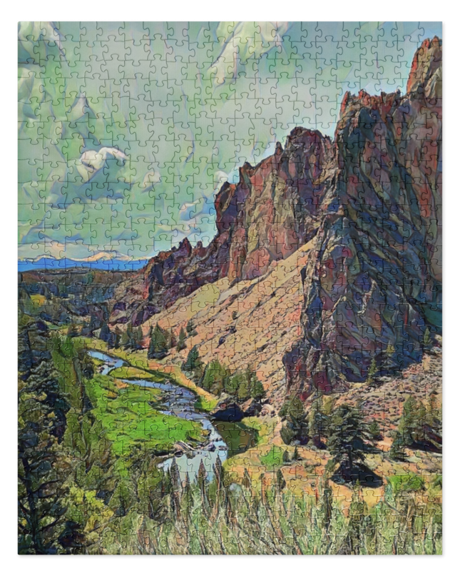 Smith Rock/2 - Digital Art - Jigsaw puzzle