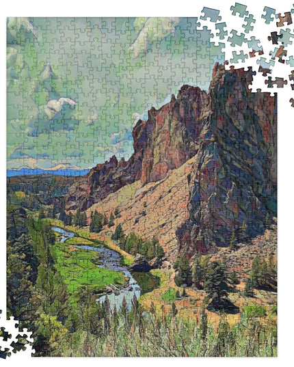 Smith Rock/2 - Digital Art - Jigsaw puzzle