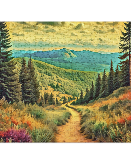 Hiking Oregon - Digital Art - Jigsaw puzzle