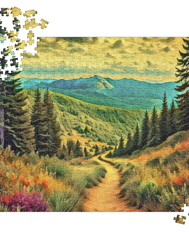 Hiking Oregon - Digital Art - Jigsaw puzzle