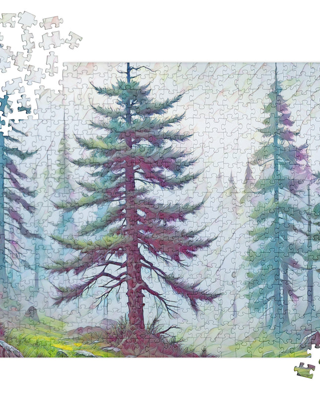 into the Oregon Woods - Digital Art - Jigsaw puzzle