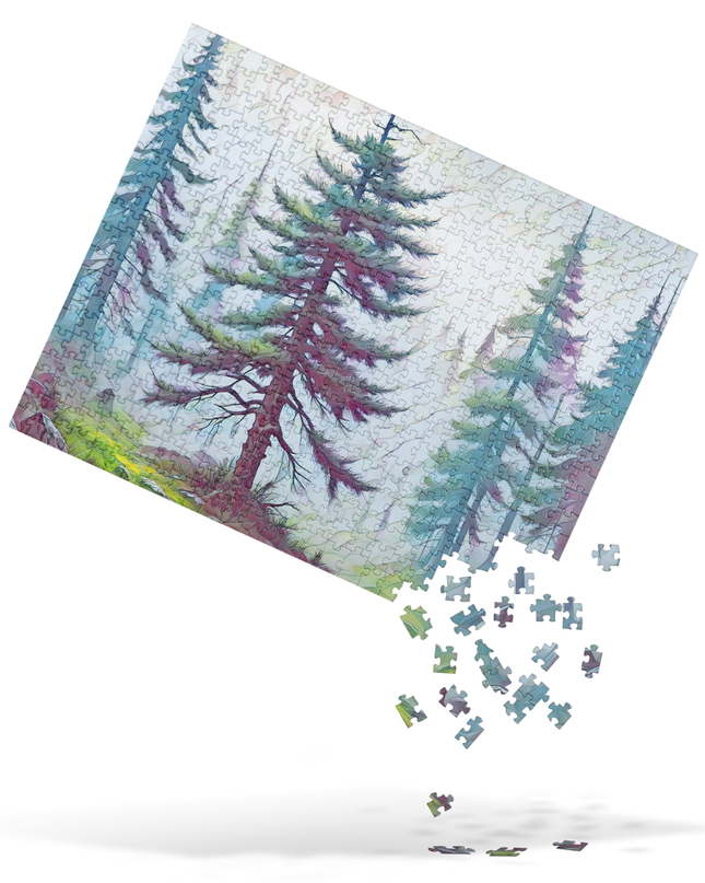 into the Oregon Woods - Digital Art - Jigsaw puzzle