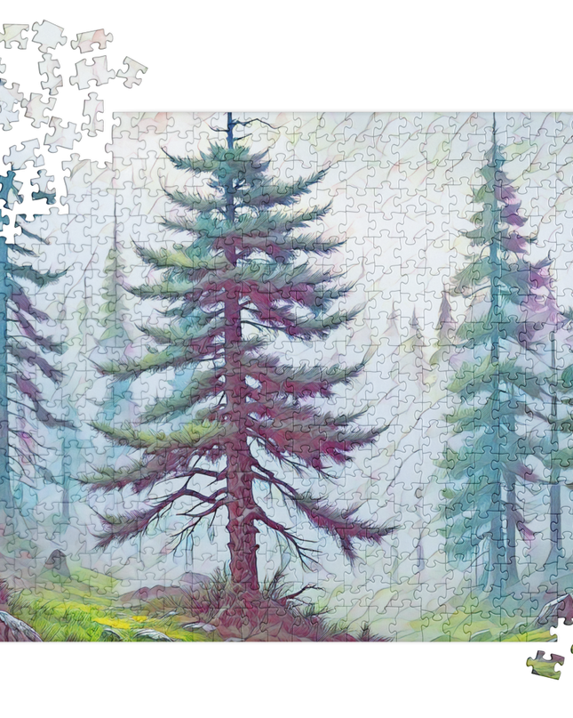 into the Oregon Woods - Digital Art - Jigsaw puzzle