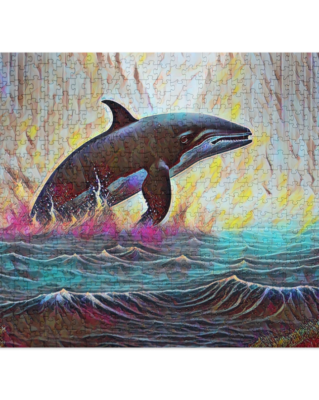 Pacific Northwest Orca - Digital Art - Jigsaw puzzle