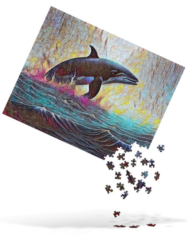 Pacific Northwest Orca - Digital Art - Jigsaw puzzle