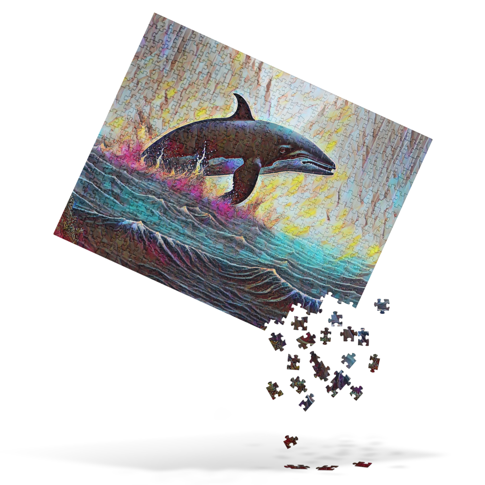 Pacific Northwest Orca - Digital Art - Jigsaw puzzle