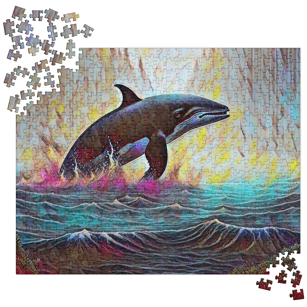 Pacific Northwest Orca - Digital Art - Jigsaw puzzle