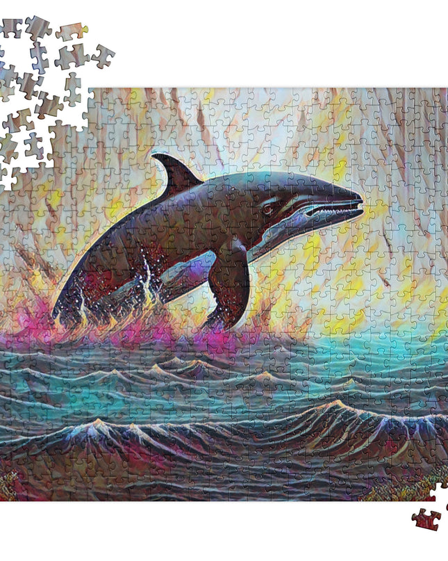 Pacific Northwest Orca - Digital Art - Jigsaw puzzle