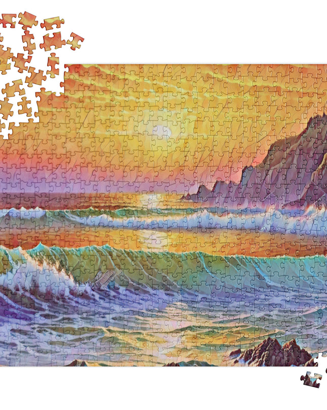 Oregon Coast Sunset - Digital Art - Jigsaw puzzle