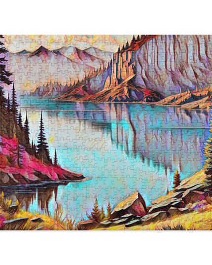 NW Lake of Dreams - Digital Art - Jigsaw puzzle