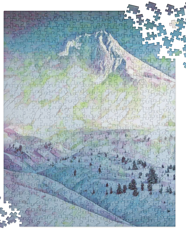 Mount Hood - Digital Art - Jigsaw puzzle