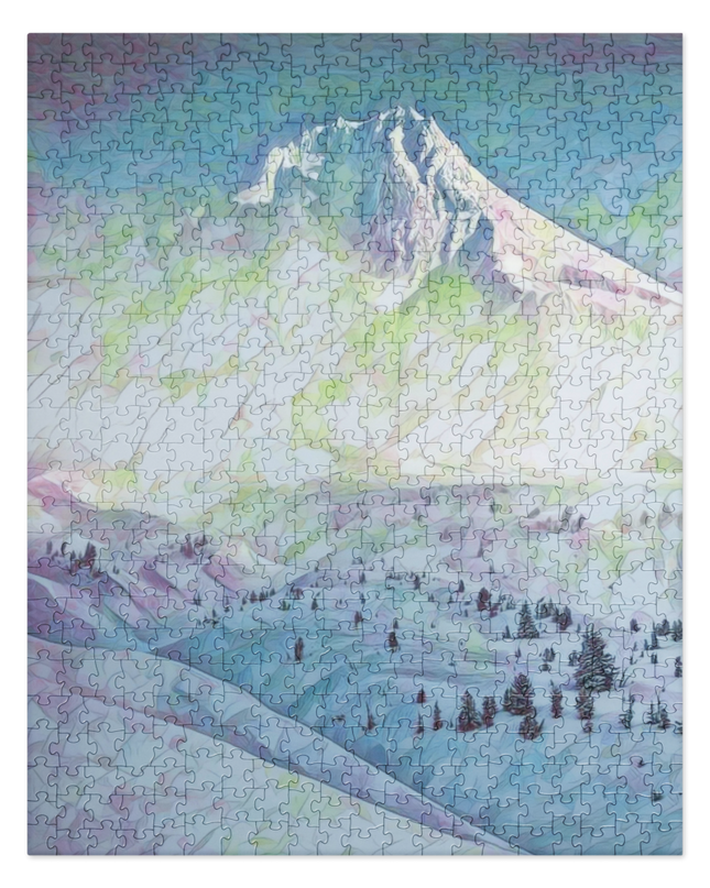 Mount Hood - Digital Art - Jigsaw puzzle