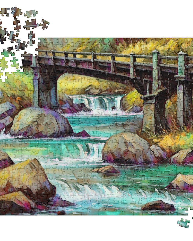 Oregon Bridge - Digital Art - Jigsaw puzzle