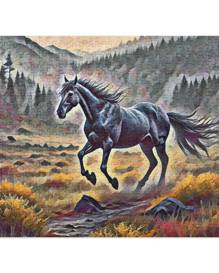 Oregon Running Horse - Digital Art - Jigsaw puzzle