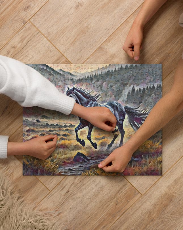 Oregon Running Horse - Digital Art - Jigsaw puzzle