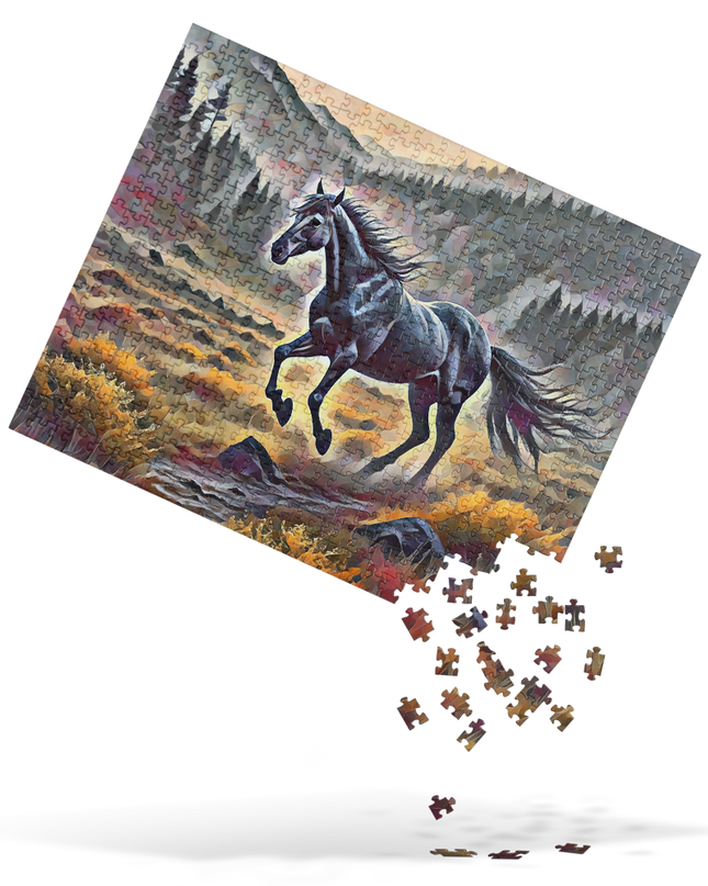 Oregon Running Horse - Digital Art - Jigsaw puzzle