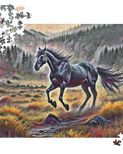 Oregon Running Horse - Digital Art - Jigsaw puzzle