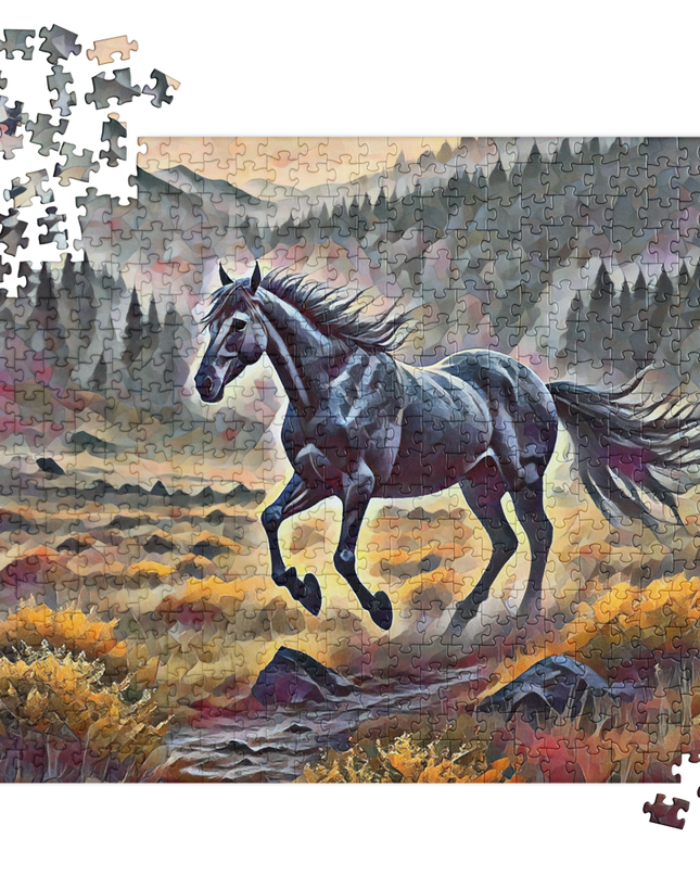 Oregon Running Horse - Digital Art - Jigsaw puzzle
