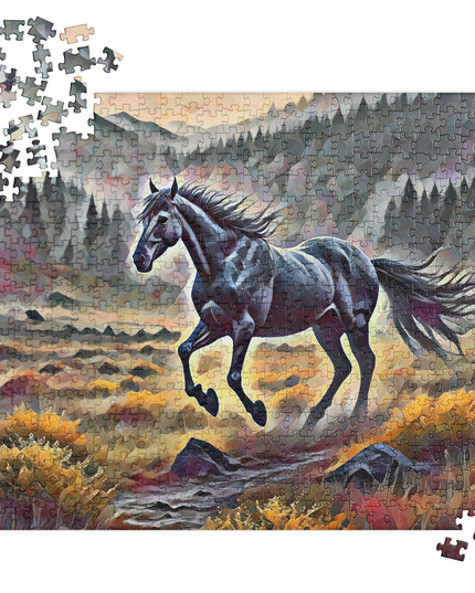 Oregon Running Horse - Digital Art - Jigsaw puzzle