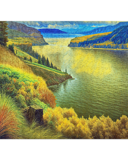 Columbia River Gorge - Digital Art - Jigsaw puzzle