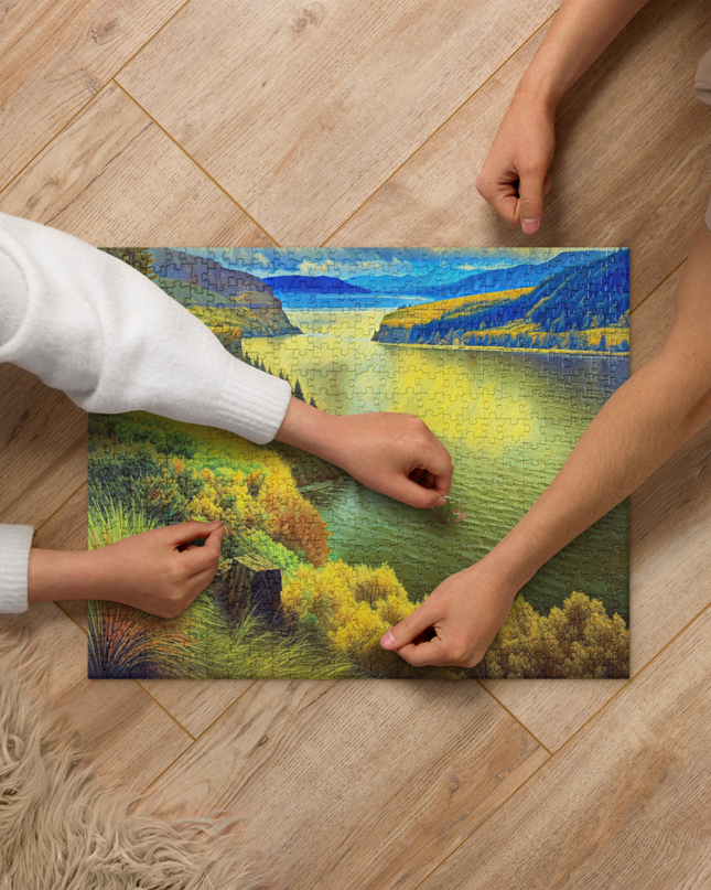 Columbia River Gorge - Digital Art - Jigsaw puzzle