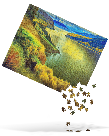 Columbia River Gorge - Digital Art - Jigsaw puzzle