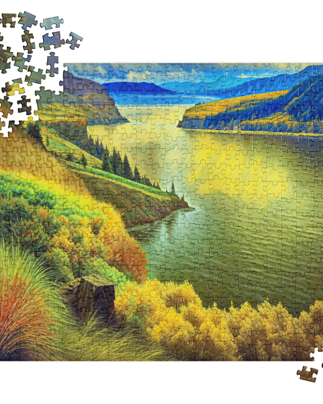 Columbia River Gorge - Digital Art - Jigsaw puzzle
