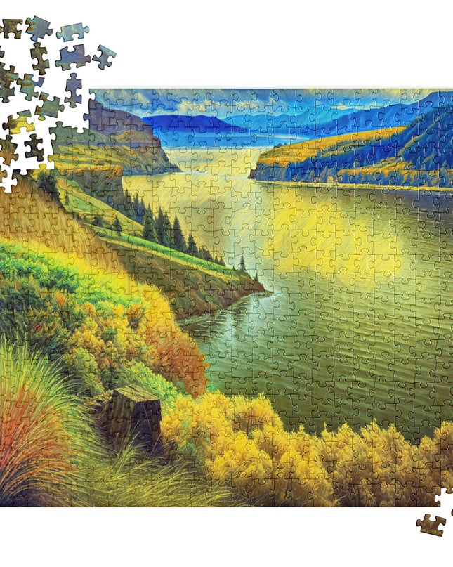 Columbia River Gorge - Digital Art - Jigsaw puzzle