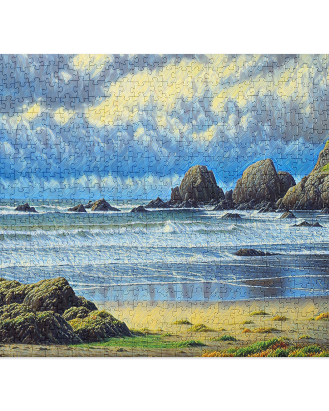Oregon Coast - Digital Art -Jigsaw puzzle