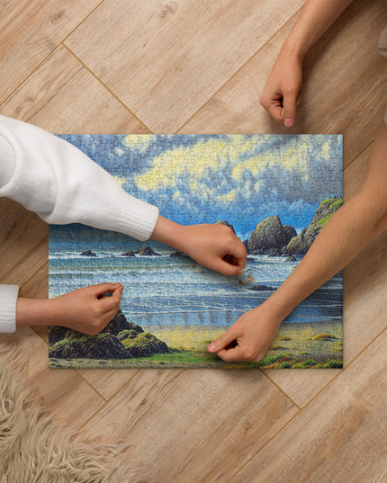 Oregon Coast - Digital Art -Jigsaw puzzle