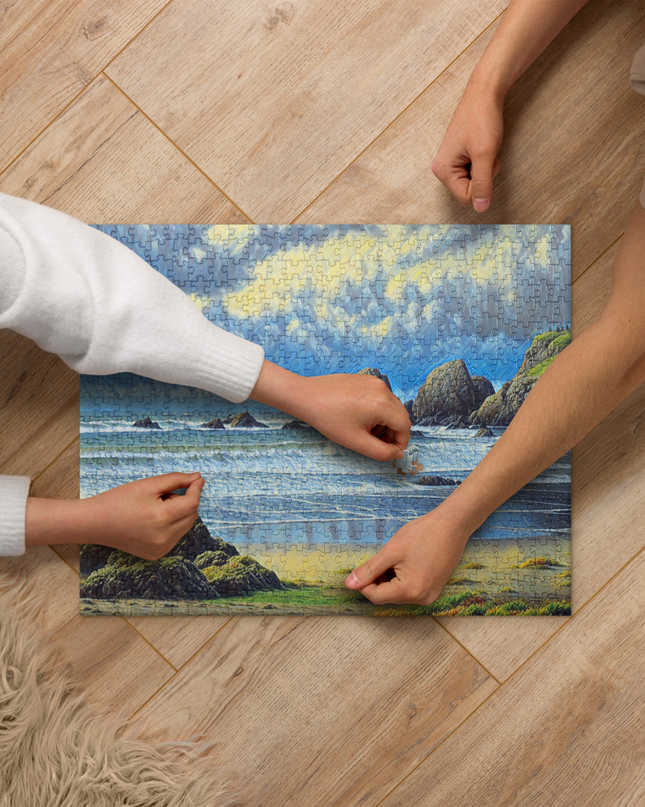 Oregon Coast - Digital Art -Jigsaw puzzle