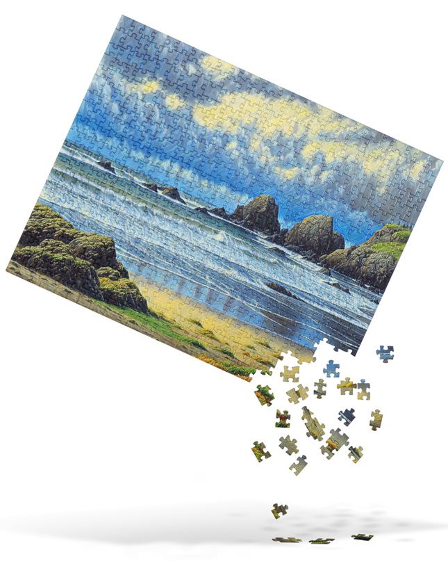 Oregon Coast - Digital Art -Jigsaw puzzle