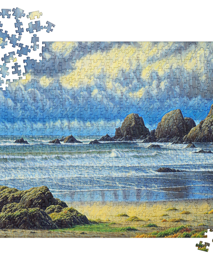 Oregon Coast - Digital Art -Jigsaw puzzle
