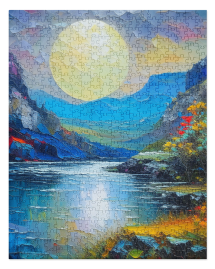 Moon Over the Gorge - Jigsaw puzzle