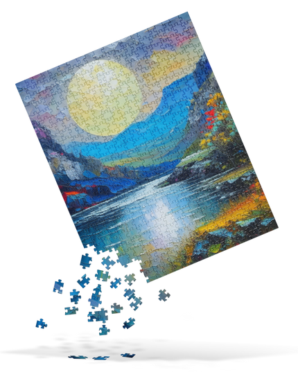 Moon Over the Gorge - Jigsaw puzzle