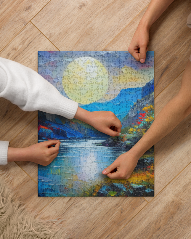 Moon Over the Gorge - Jigsaw puzzle