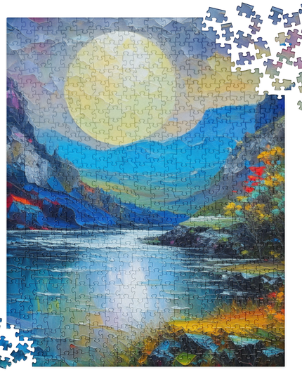 Moon Over the Gorge - Jigsaw puzzle