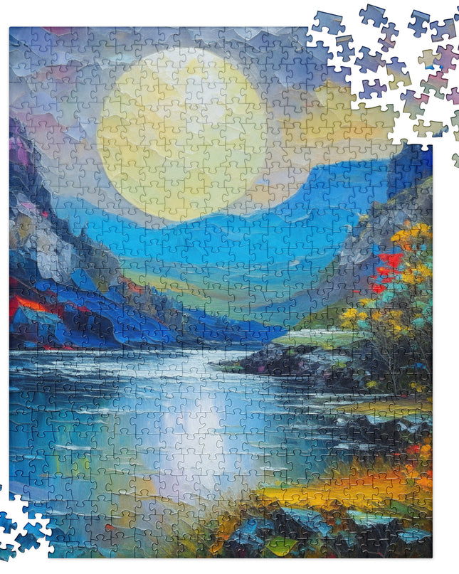 Moon Over the Gorge - Jigsaw puzzle