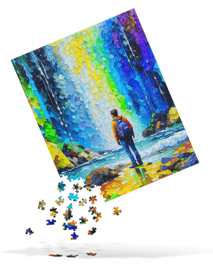 Hiking to the Falls - Jigsaw puzzle