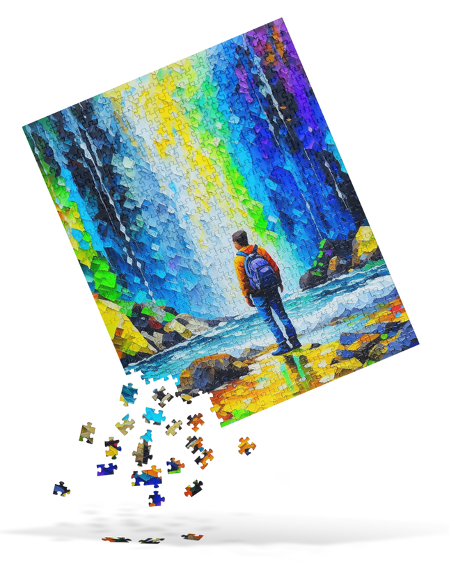 Hiking to the Falls - Jigsaw puzzle