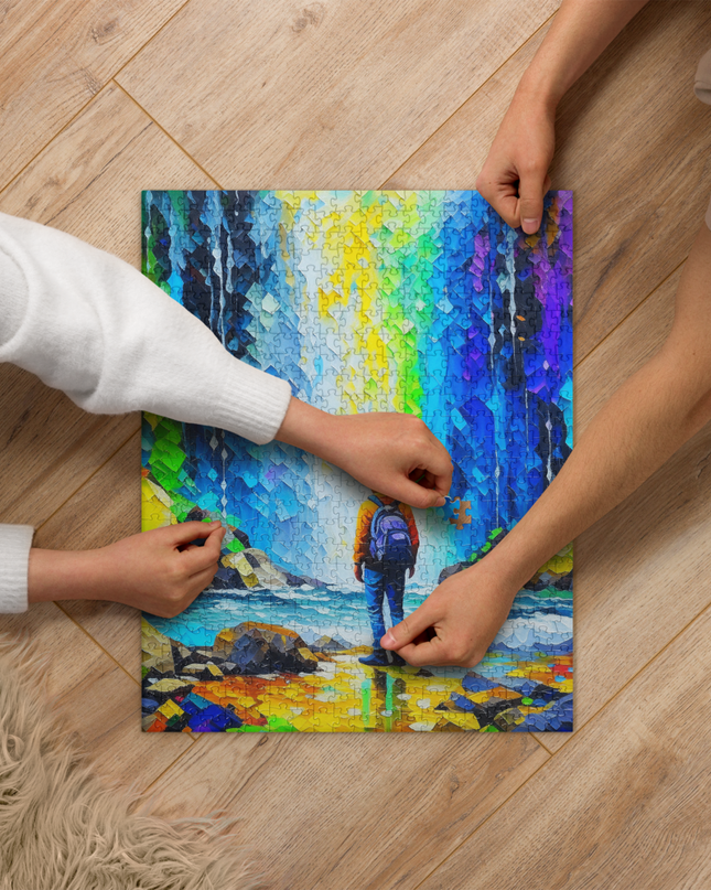 Hiking to the Falls - Jigsaw puzzle
