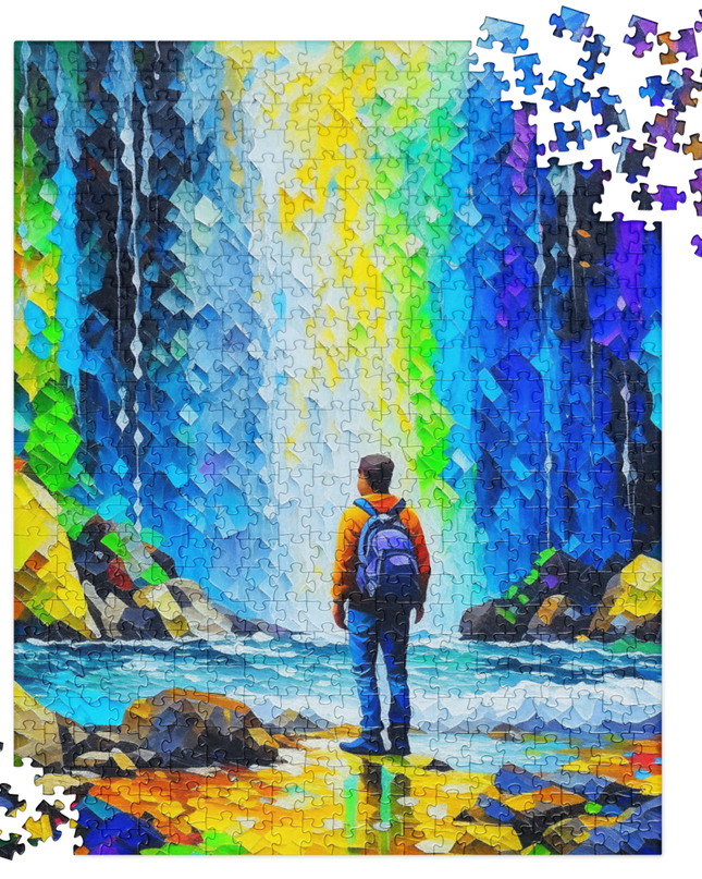 Hiking to the Falls - Jigsaw puzzle