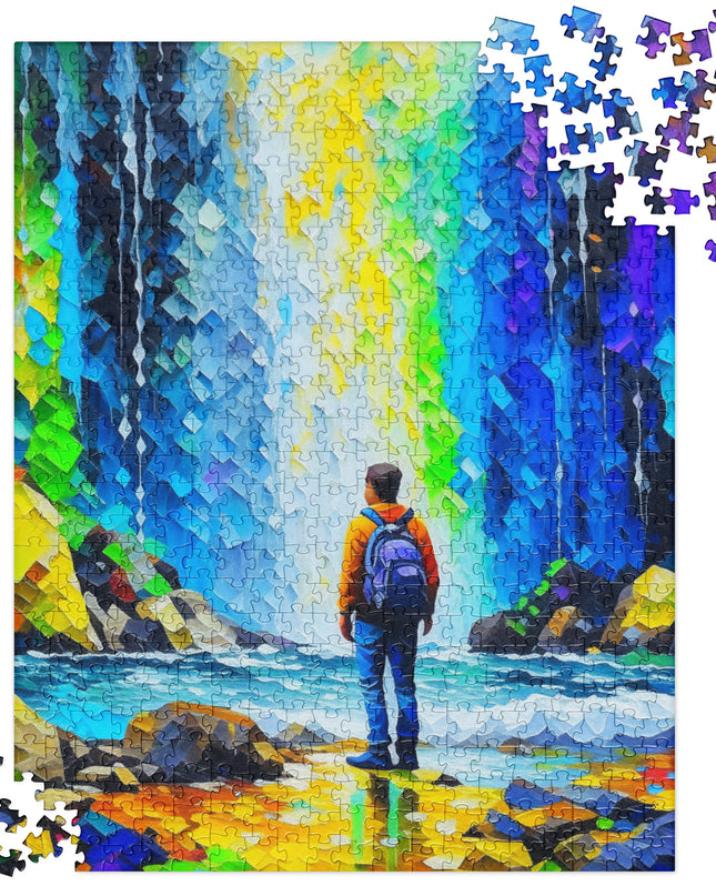 Hiking to the Falls - Jigsaw puzzle